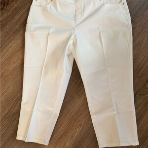 Kim Rogers Crisp White stylish Pants